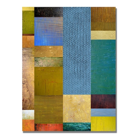 Michelle Calkins 'Color Panels With Blue Sky' Canvas Art,24x32